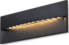 RENDL REP 18 süllyesztett lámpa fekete 230V LED 6W 90° IP65 3000K