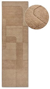 Bézs kézi szövésű gyapjú futószőnyeg 80x250 cm Charlotte – Villeroy&amp;Boch