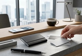 SLIM bőr névjegykártyatartó, 0,9 cm - Philippi