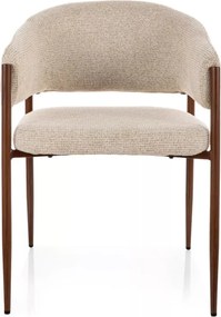 Akita étkezőszék világos bézs/dió