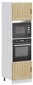 Lucca 2 db sonoma tölgy színű szerelt fa sütőszekrények