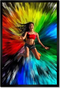 Poszterek keretben 40x60 Színes robbanás Színek