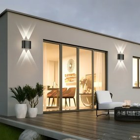 Brilagi - LED kültéri fali lámpatest FLAREBOX LED/4W/230V fekete IP65