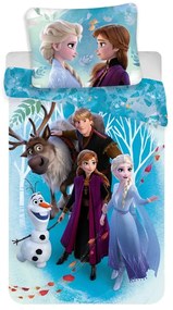 Egyszemélyes pamut gyerek ágyneműhuzat 140x200 cm Frozen – Jerry Fabrics