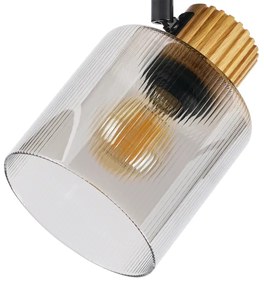 Brilagi - HYGGE spotlámpa 3xE14/15W/230V kaucsukfa/füstszínű