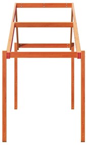 viaszbarna tömör fenyőfa gyerekágytető 213 x 85,5 x 144,5 cm