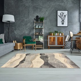 Flora 9047 modern mintájú szőnyeg (Beige) 40x70 cm