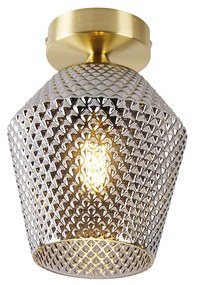 Okos mennyezeti lámpa sárgarézzel és füstüveggel, WiFi-vel, A60 - Karce