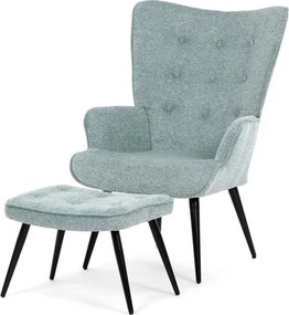 Relaxációs fotel, kék, bársony kárpit, AK-303 BLUE2