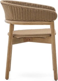 Natúr színű tömörfa kerti szék Arinella – Kave Home