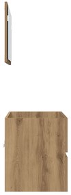 2 részes fürdőszobai bútorkészlet artisan tölgy mérnöki fa