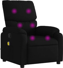 vidaXL fekete szövet dönthető masszázsfotel