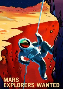 Nasa Explorers Wanted poszter, 70x50 cm