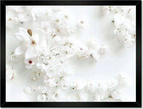 Poszterek keretben 40x30 Gyönyörű fehér virágok Virágok a vízen Wellness