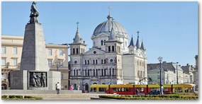 Fotó üvegkép Szabadság tér Kecskemét 140x70