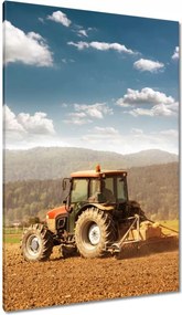Vászonkép 80x120 Mezőgazdaság traktorral