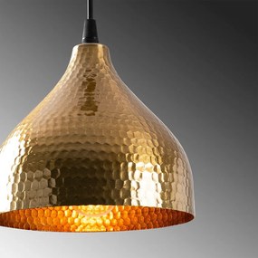 Aranyszínű függőlámpa fém búrával ø 18 cm Tattoo – Opviq lights