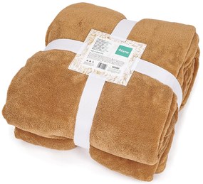 4Home gyapjú hatású pléd barna, 150 x 200 cm