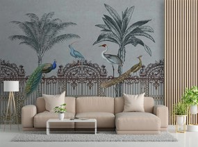 Gario Fotótapéta Madarak a kapu sötétben - Andrea Haase Anyag: Vlies, Méret: 100 x 70 cm