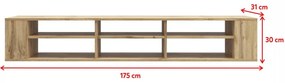 Tv szekrény/asztal Walker 175  (fekete). 1098703