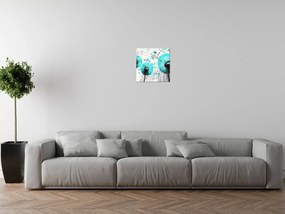 Gario Vászonkép Gyönyöru türkiz pitypangok Méret: 40 x 40 cm