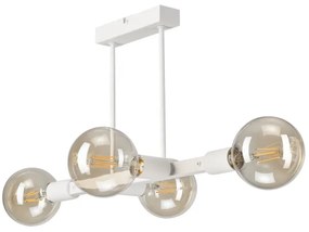 Csillár rúdon ASTRID 4xE27/60W/230V fehér