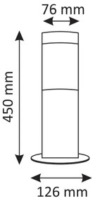 LED Kültéri lámpa LIVIA 1xE27/7W/230V 4000K IP44