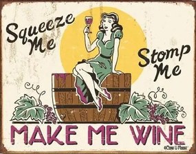 Fém tábla MOORE - make me wine