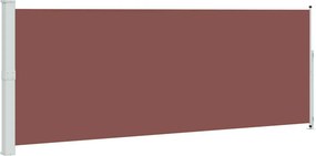 vidaXL barna behúzható oldalsó terasznapellenző 180 x 500 cm
