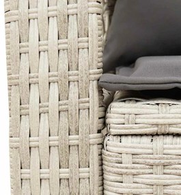 szürke polyrattan kerti hintaszék párnákkal