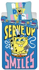 SpongyaBob Serve Up ágyneműhuzat 135×200cm, 80×80 cm