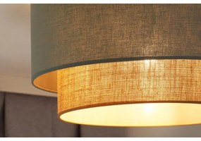 Duolla - Mennyezeti lámpa BOHO 1xE27/15W/230V átm. 45 cm zöld/barna