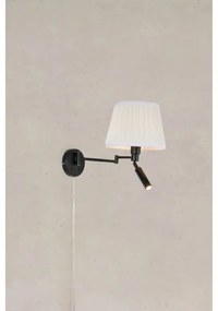 Markslöjd 109016- LED fali lámpa PIVOT 1xE27/40W/230V + LED/4W krémszínű/fekete