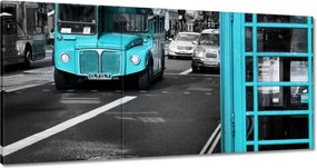 Vászonkép 180x90 Türkiz fülke Lol