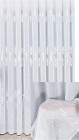 Függöny Díszített Fehér Ezüst Levél Batyst Szalag Békák Alagút Sz.380x170