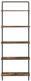 Könyvespolc Füstölt tölgy 60 x 24 x 168 cm Faanyag