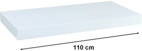 Fali polc STILISTA® Volato 110 cm - fehér