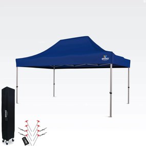 Kerti partysátor 3x4,5 m: Az Ön kuckója a pihenéshez és az ünneplésekhez - falak nélkül - Kék