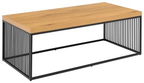 Natúr színű dohányzóasztal tölgyfa dekoros asztallappal 60x120 cm Strington – Actona