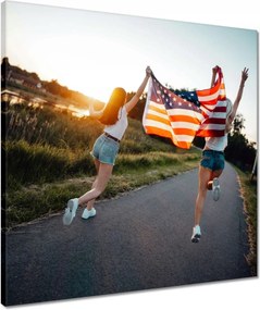 Vászonkép 50x50 Futás a szabadság felé Usa