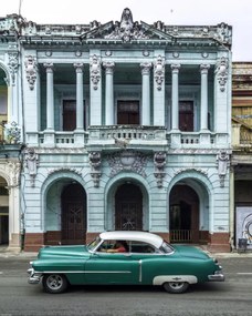 Poszter 40x50cm Antik autó a Havanna utcában 2, Assaf Frank