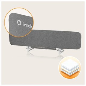 Lionelo - Biztonsági ágykorlát LORA XL sötétszürke