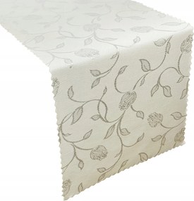 Futó Szalvéta Foltálló Ekrü Virágok Tulipán 40x40 cm