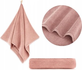 Törölköző 30x50 Kiwi 2 Egyiptomi pamut 500g Púder Rózsaszín Zwoltex