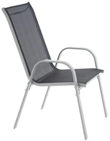 Kerti szék szett 4 db egymásra rakható magas háttámlával