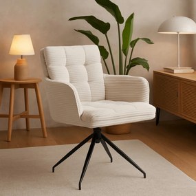 AKITA forgószék, krém