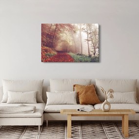 Kép - Őszi séta az erdőben (90x60 cm)