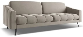 Bézs bársony kanapé 238 cm Nalu – Makamii