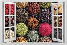 Poszterek 60x40 Fűszertartó tálak gyógynövények