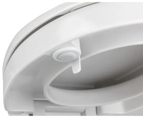 WENKO 21905100-SECURA WC-ülőke 37x44 cm fehér/szürke